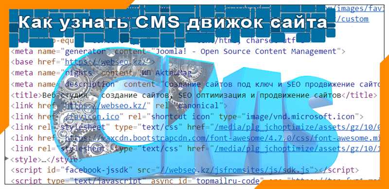 Как узнать, какая CMS используется на сайте?